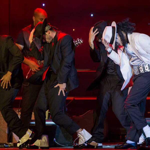 William Hall als Michael Jackson in der Show Stars in Concert