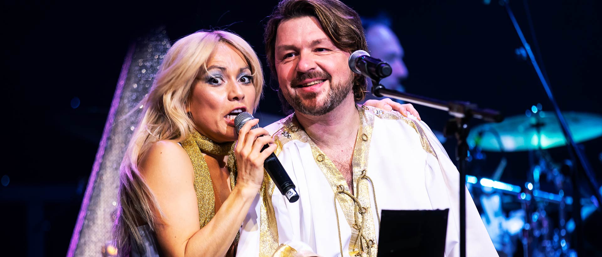 Agnetha und Benny live auf der Stars in Concert Buehne_Berlin 2024